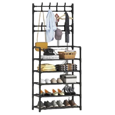 Estante 5 Prateleiras Organizador Arara Cabideiro Rack