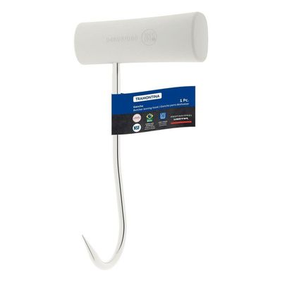 Gancho Direito Tramontina Profissional Master Aço Inox Cabo Branco