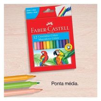 Canetinha Hidrográfica Colors 150112 12 Cores - Faber Castell