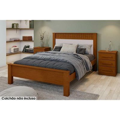 Cama De Casal Athenas Frassino-off White - Lopas