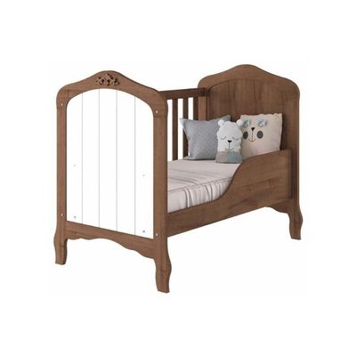 Berço - Mini Cama Infantil Harmonia 2 Em 1 Branco - Permóbili Baby