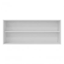 Armário Aéreo De Cozinha Andréia 120 Cm Com 3 Portas - Ajl Móveis Amêndoa Branco