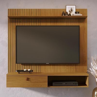 Bancada Suspensa íris Para Tv 55 Polegadas Com Portas - Madetec Cumaru