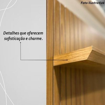 Bancada Suspensa Aurora Para Tv 65 Polegadas Com Portas - Madetec Cinamomo Off White