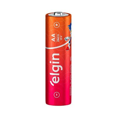 60 Pilhas Palito De Carvão 1,5v Elgin Aaa