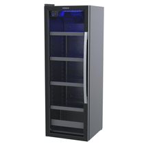 Cervejeira Expositora Venax Porta Invertida Blue Light 209L Preto 220V