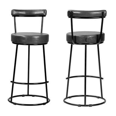 Banqueta Miami 96cm Couríssimo Preto - Salaone Preto