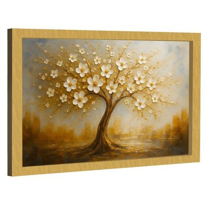Quadro Decorativo árvore Abstrata Da Vida