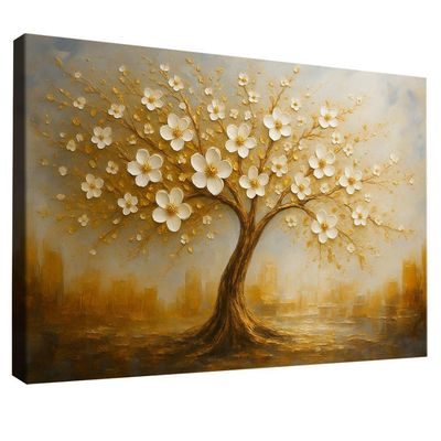 Quadro Decorativo árvore Abstrata Da Vida