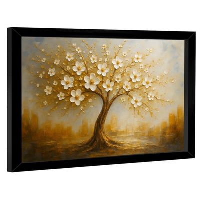 Quadro Decorativo árvore Abstrata Da Vida