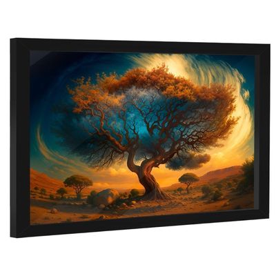 Quadro Decorativo árvore No Deserto