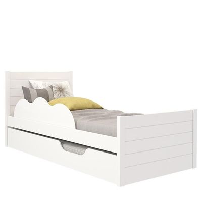 Bicama Elza Branco Com Proteção E Colchões Light D33 - Permóbili Baby Branco