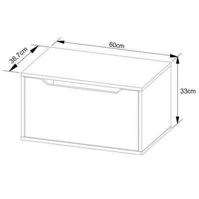 Gabinete De Banheiro 60 Cm Com 1 Porta Basculante Amendôa/branco