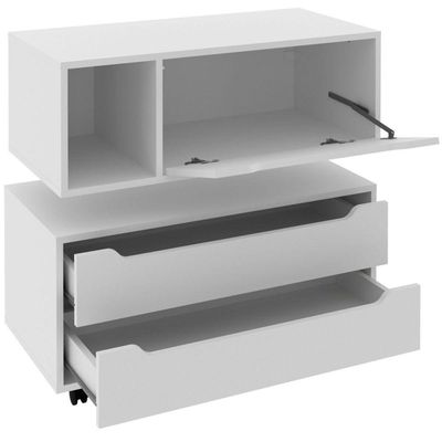 Kit Balcão E Gabinete De Banheiro Karina Branco