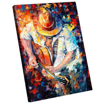 Quadro Decorativo Músico Estilo Pintura