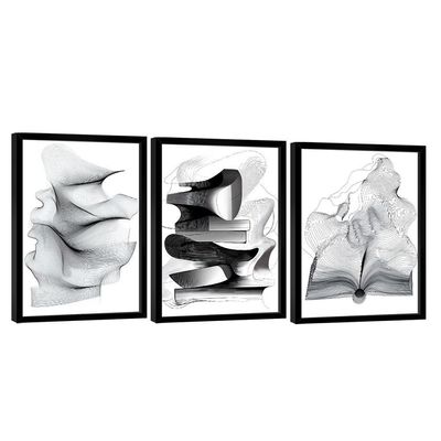 Quadro Decorativo Abstrato Ilustração Simples