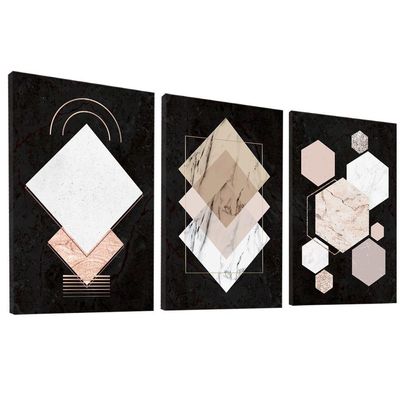 Quadro Decorativo Abstrato Formas Na Cerâmica