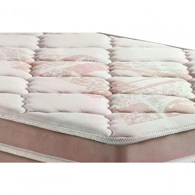 Colchão Solteiro De Molas Ensacadas Pillow Top Anjos Eiffel Rosa 88x188x26cm