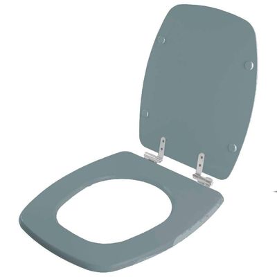 Assento Sanitário Soft Close Primula Plus Cinza Escuro Para Vaso Fiori