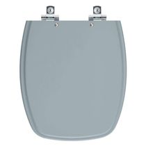 Assento Sanitário Soft Close Primula Plus Cinza Escuro Para Vaso Fiori