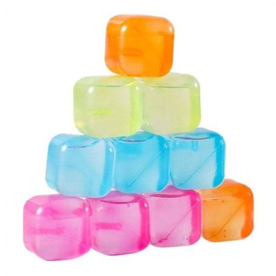 Kit 20 Cubos De Gelo Artificial Reutilizável