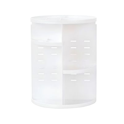 Organizador Porta Maquiagem Giratório 360° Ajustável Multifuncional - Branco