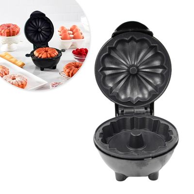 Mini Máquina De Fazer Bolo Assar Portátil Cake Maker 110v - Preto