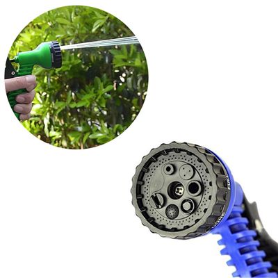 Mangueira Jardim Expansível 15 Metros Resistente Jatos D Água - Verde