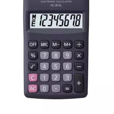 Calculadora De Bolso 8 Dígitos Preta Hl - 815l - Bk