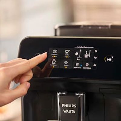 Cafeteira Espresso Philips Walita EP1220 Superautomática 1400W - Preta Preto / 220