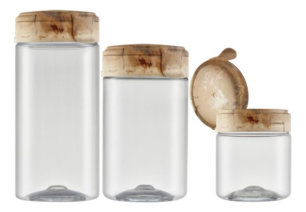 3 Potes Mantimentos Biscoito Tampa Travertino Rosca Bandeira