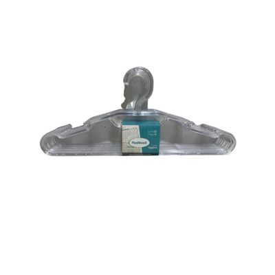 Cabide Elegance Transparente Cristal 10 Und Plastibrasil