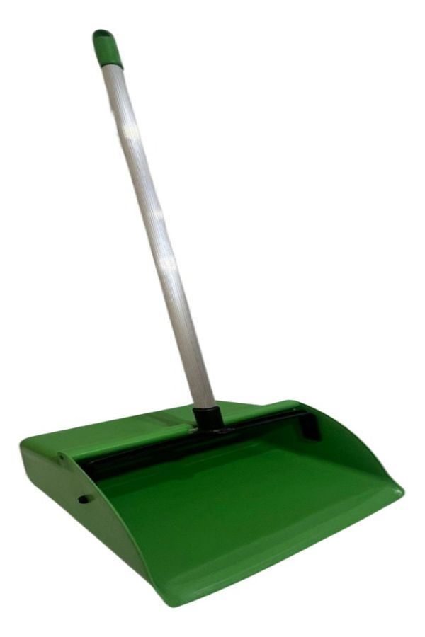 Pá De Lixo Coletora Cabo Aluminio 75 Cm Profissio Star Clean Cor Verde