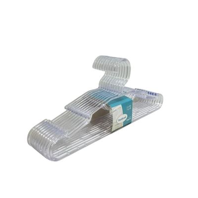 Cabide Elegance Transparente Cristal 10 Und Plastibrasil