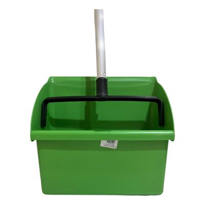 Pá De Lixo Coletora Cabo Aluminio 75 Cm Profissio Star Clean Cor Verde