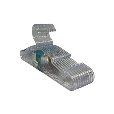 Cabide Elegance Transparente Cristal 10 Und Plastibrasil