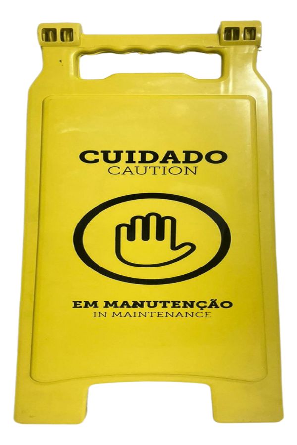Placa De Sinalização Limpeza Em Manutenção Star Clean