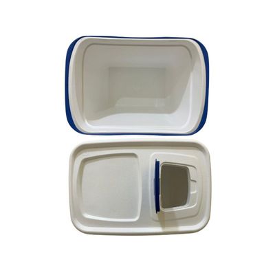 Caixa Térmica Cooler Tropical 50l Com Rodas Azul Soprano