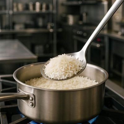 Kit 2 Colheres de Arroz Grande 47cm Inox Profissional Cozinha Restaurante Servir Buffet Weck
