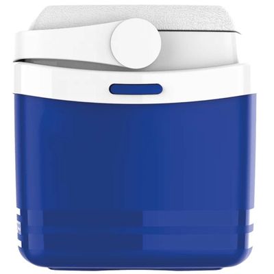 Caixa Térmica Soprano Azul com Alça Articulável Cooler 5L Tropical Praia Camping