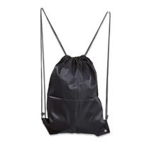 Mochila Saco Academia Esportiva Gym Bag Fitness Unissex Cordão Preto