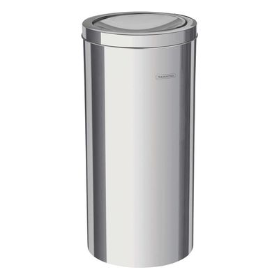 Lixeira Tramontina com Tampa Basculante Swing 94542/120 em Aço Inox  20 L