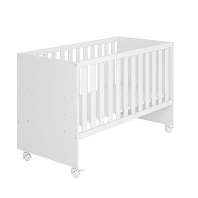 Berço 3540 E Guarda Roupa Com Cômoda 4070 Doce Sonho Branco Brilho E Colchão Gazin – Qmovi
