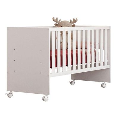 Berço 3540 E Guarda Roupa Com Cômoda 4070 Doce Sonho Branco Brilho E Colchão Gazin – Qmovi