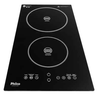 Cooktop de Indução Philco 2 Queimadores e 9 Níveis PCT11P 220V