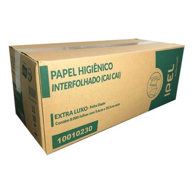 Papel Higiênico Interfolhado Cai Cai Folha Dupla 8000 Uni