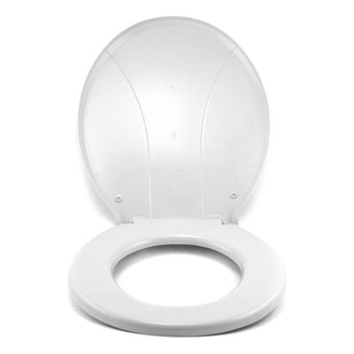 Assento Para Vaso Sanitário Universal Oval Diversas Cores Cor Branco