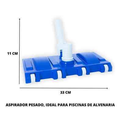 Rodo Aspirador Para Limpeza De Piscina 8 Rodas Brustec