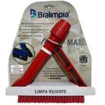 Escova Rejunte Limpa Tudo Maxi Tech Piso Vermelho Bralimpia