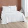 Kit Cobre Leito Colcha Nobre Casal Queen 3 Peças Micropercal 200 Fios Matelado - Branco Neve